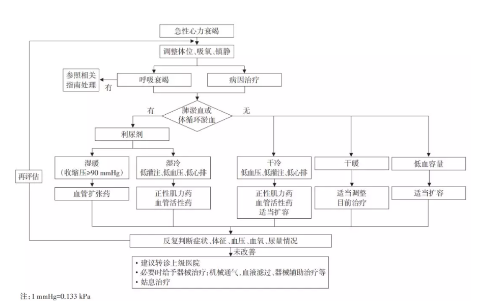 急性心力衰竭诊疗流程图