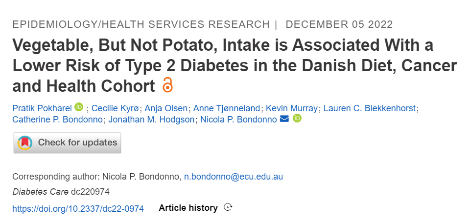 怎么吃土豆才不会升血糖？近6万人研究揭秘适合糖尿病患者的蔬菜种类和最佳摄入量